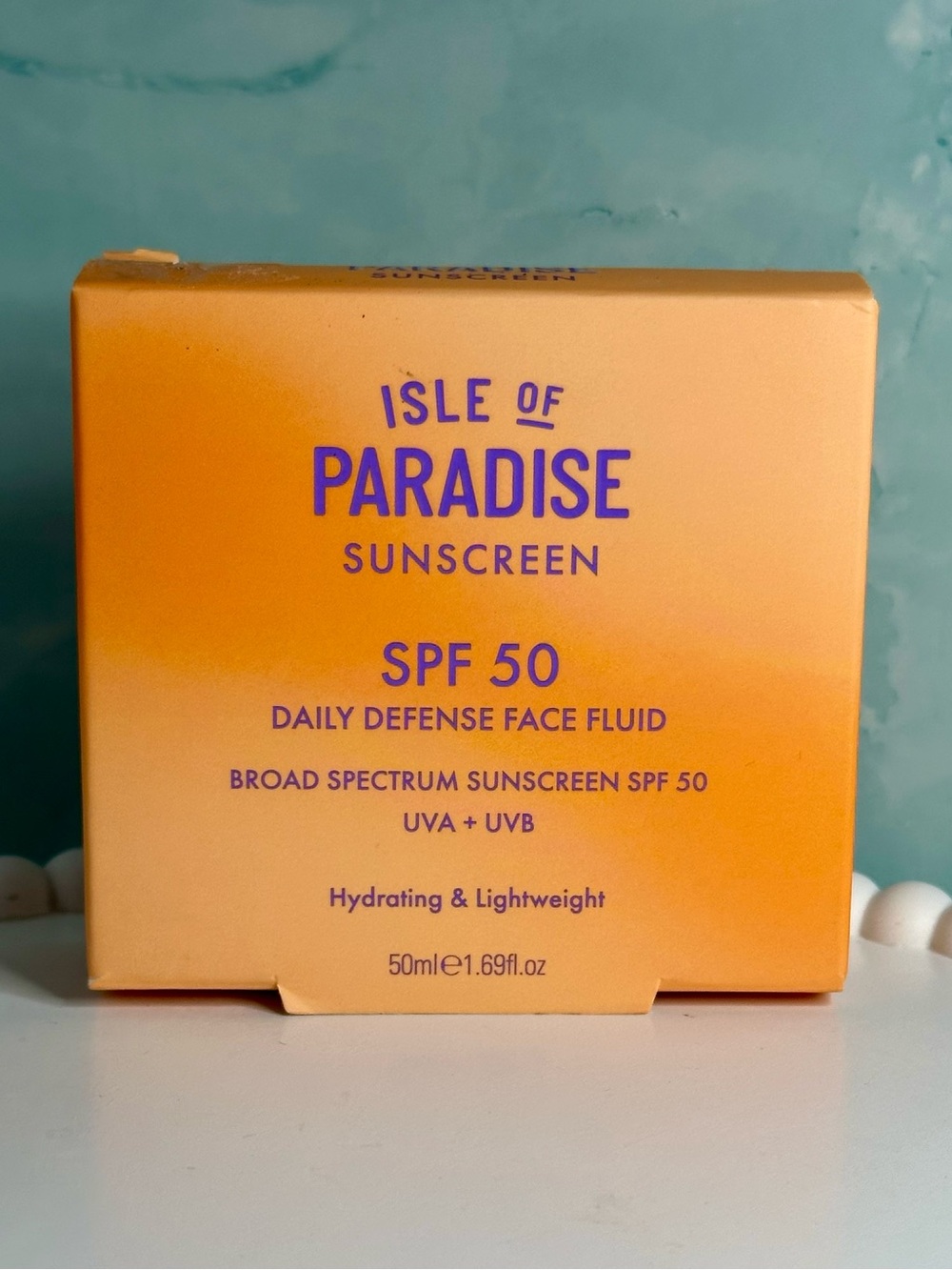 Isle of Paradise SPF 50 Daily Defense Face Fluid - New in box